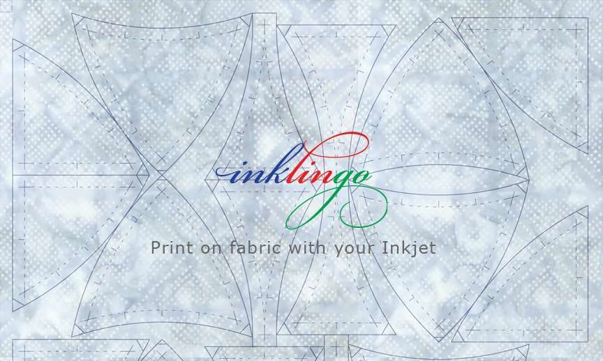 Print on fabric for quilt templates