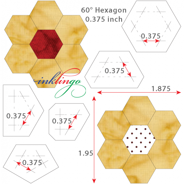 hexagon 0.375 inch