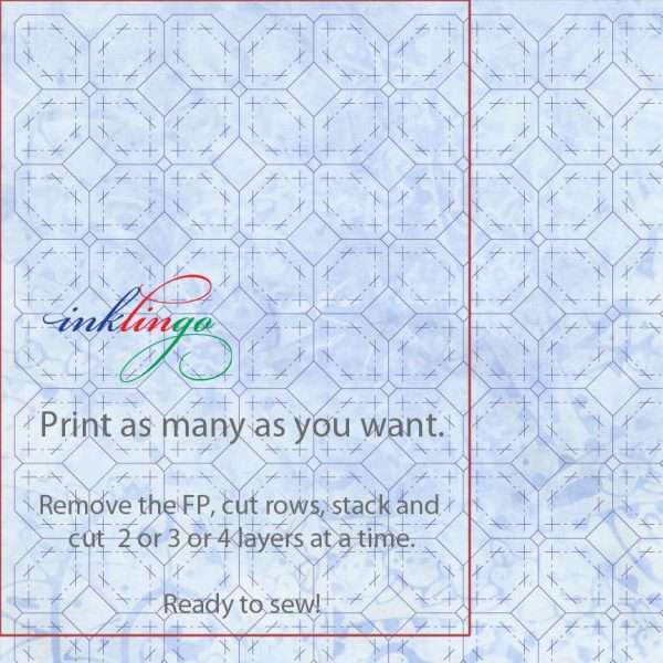 Print hexagons on fabric for POTC