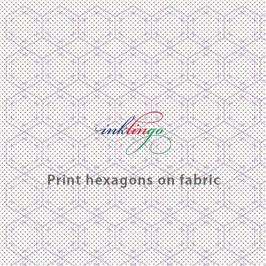 Print hexagons on fabric