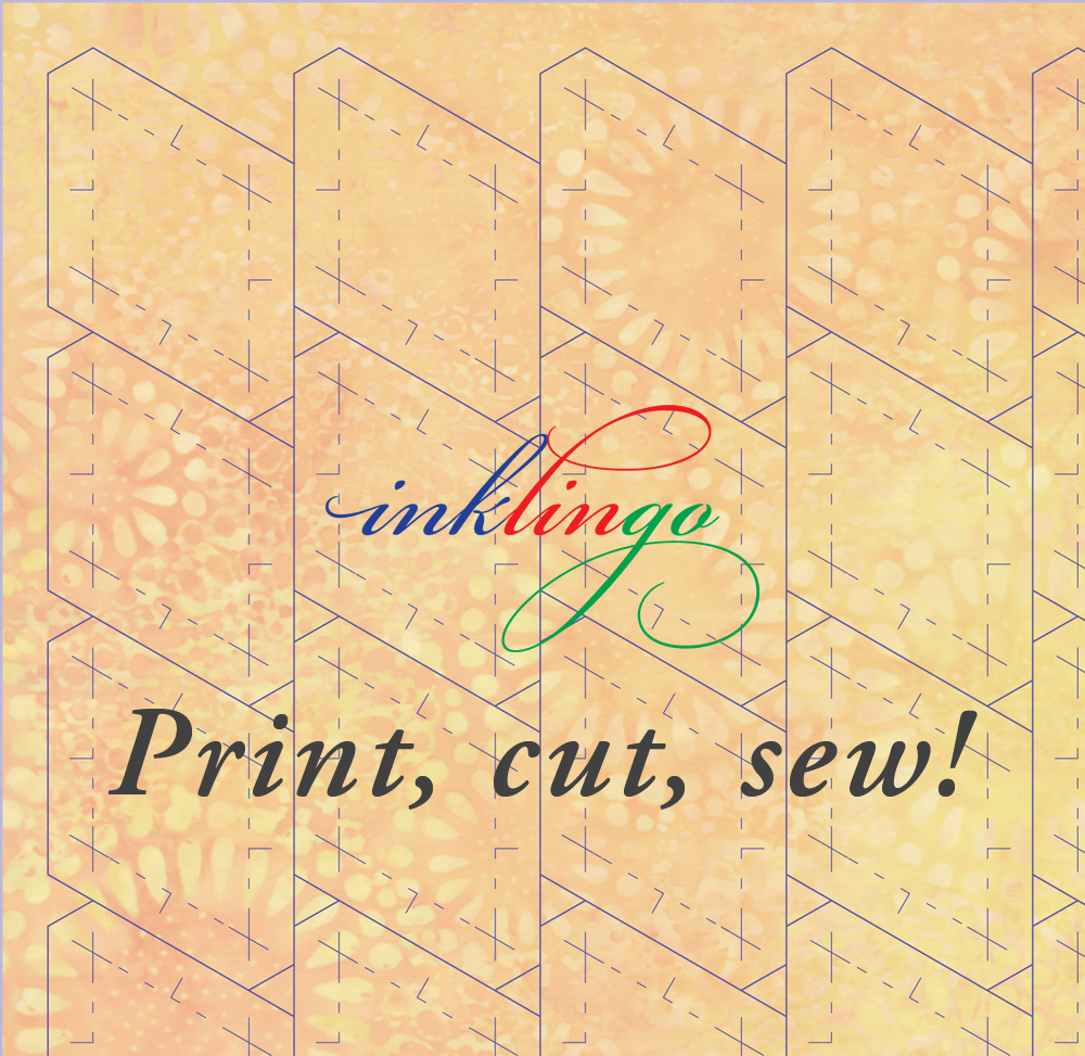 Print diamonds on fabric with Inklingo