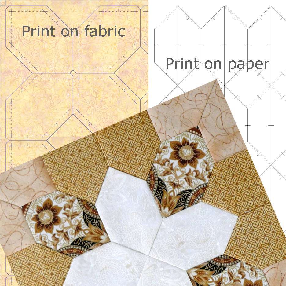 Print hexagons on fabric with your Inkjet