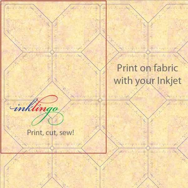 Print hexagons on fabric for POTC