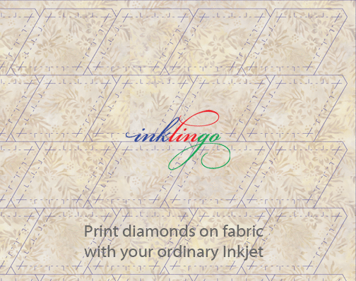 print diamond templates on fabric