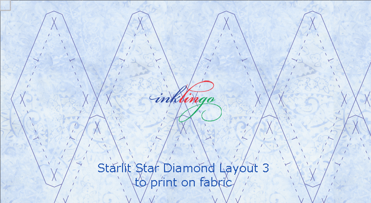 Print Diamonds on Fabric