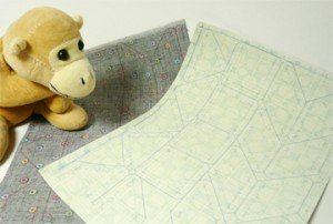 Cutting and stitching lines on the wrong side of fabric