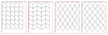 a chioce of layouts to print on fabric