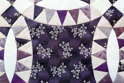 Purple Pickle Dish quilt block