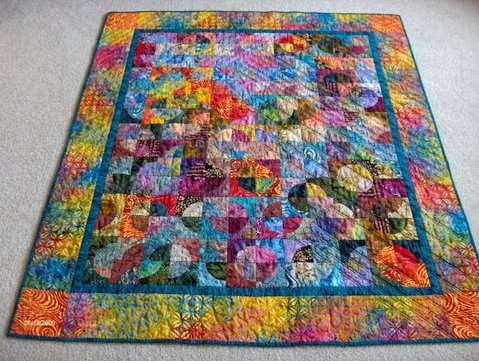 Drunkard's Path Quilt by Mary Althaus with Inklingo