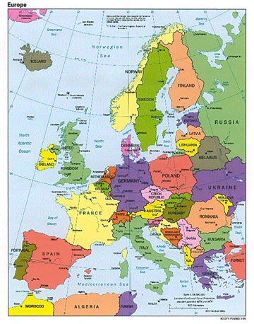 Map of Europe