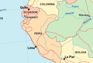 Map of South America