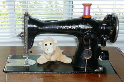 The Singer sewing machine I learned to sew on. 