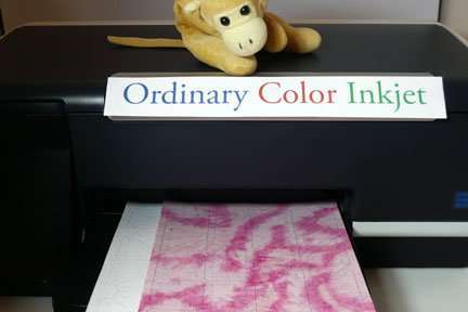 Print shapes on fabric with Inklingo