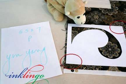 How to Fussy Cut Yin Yang Quilt