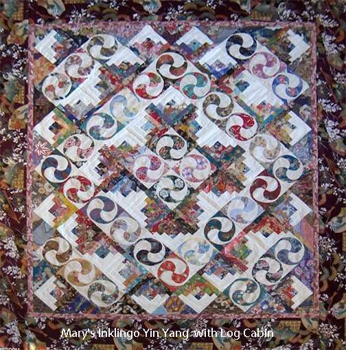 Yin Yang Log Cabin Quilt