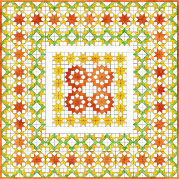 Quilt Design Using Free Inklingo Shape Collection