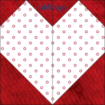 Pieced Heart Quilt Block