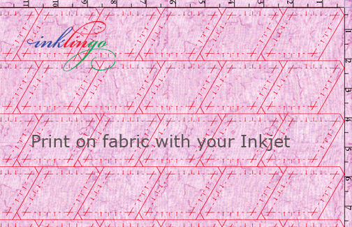 Inklingo print on fabric