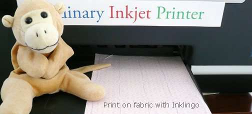 Print shapes on fabric with Inklingo