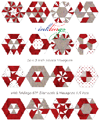 Inklingo Pieced Hexagons