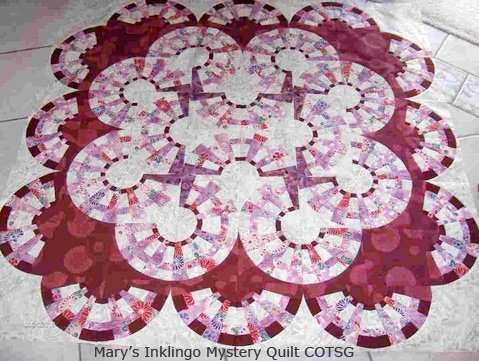 Mary's Inklingo COTSG quilt top