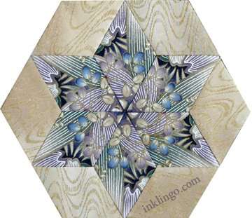 Inklingo Fussy Cut Star (Kaleidoscope or One Block Wonder)