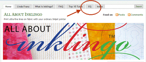 EQ tab on All About Inklingo