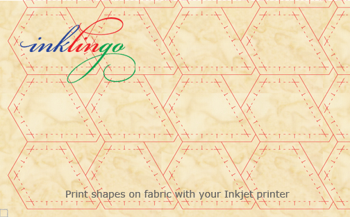 Print shapes on fabric with Inklingo