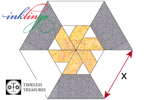 Inklingo Pieced Hexagons