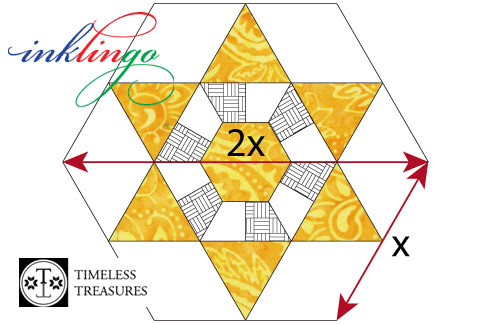 Inklingo Pieced Hexagons