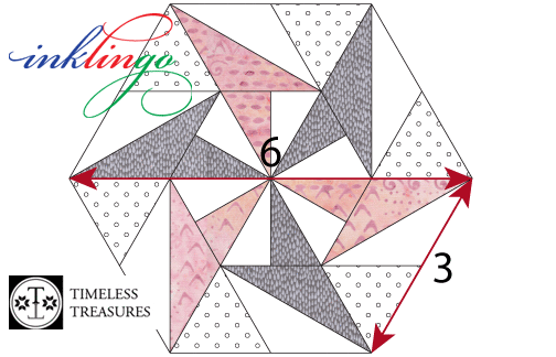 Inklingo Pieced Hexagons