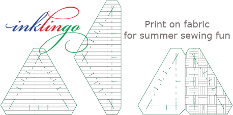 Inklingo shapes to print on fabric