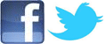 Facebook and Twitter