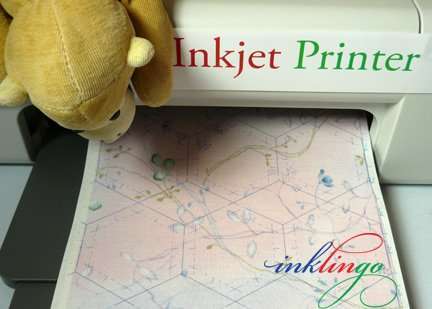 Print shapes on fabric with Inklingo