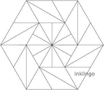 Inklingo Pieced Hexagon