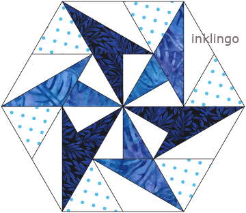 Inklingo Pieced Hexagon