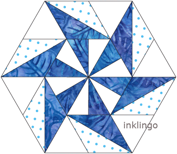 Inklingo Pieced Hexagons