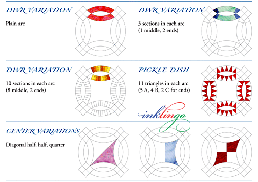 Inklingo Double Wedding Ring Variations