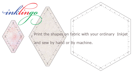 Inklingo shapes to print on fabric