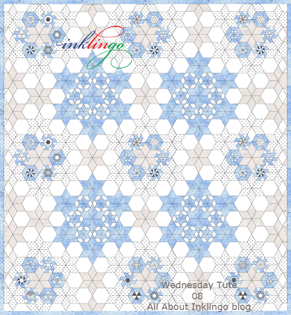 Inklingo Pieced Hexagons Setting