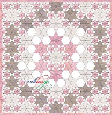 Inklingo Setting for Pieced Hexagons