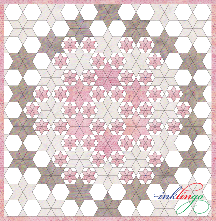 Inklingo Setting for Pieced Hexagons