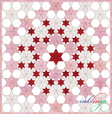 Inklingo Setting for Pieced Hexagons