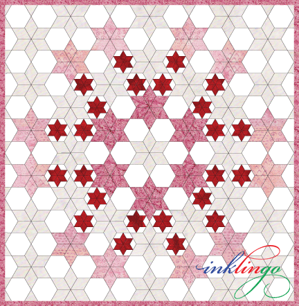 Inklingo Setting for Pieced Hexagons