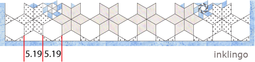 Inklingo Pieced Hexagon Dimensions