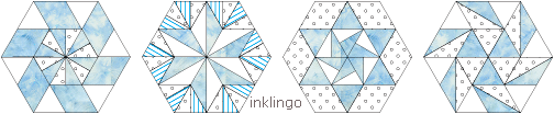 Examples with the Inklingo Diamond Shape Collection