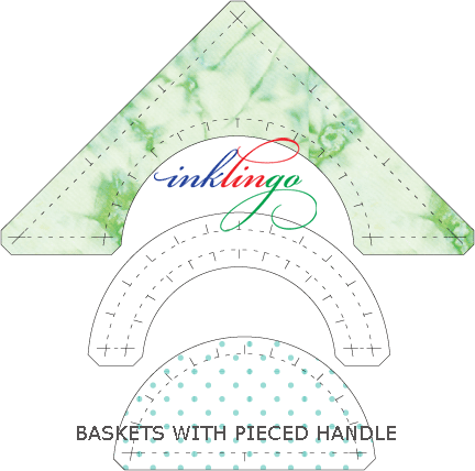 Inklingo Baskets with Pieced Handles