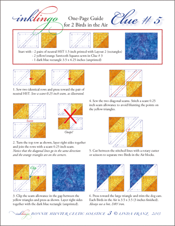 Inklingo Birds in the Air one-page guide