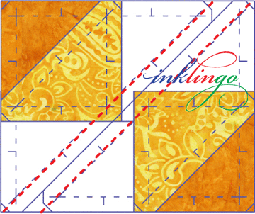 Inklingo Birds in the Air - two quilt blocks at a time