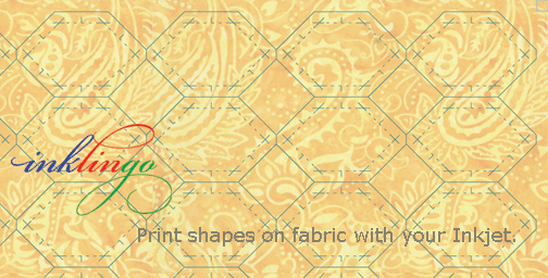 Print shapes on fabric with Inklingo